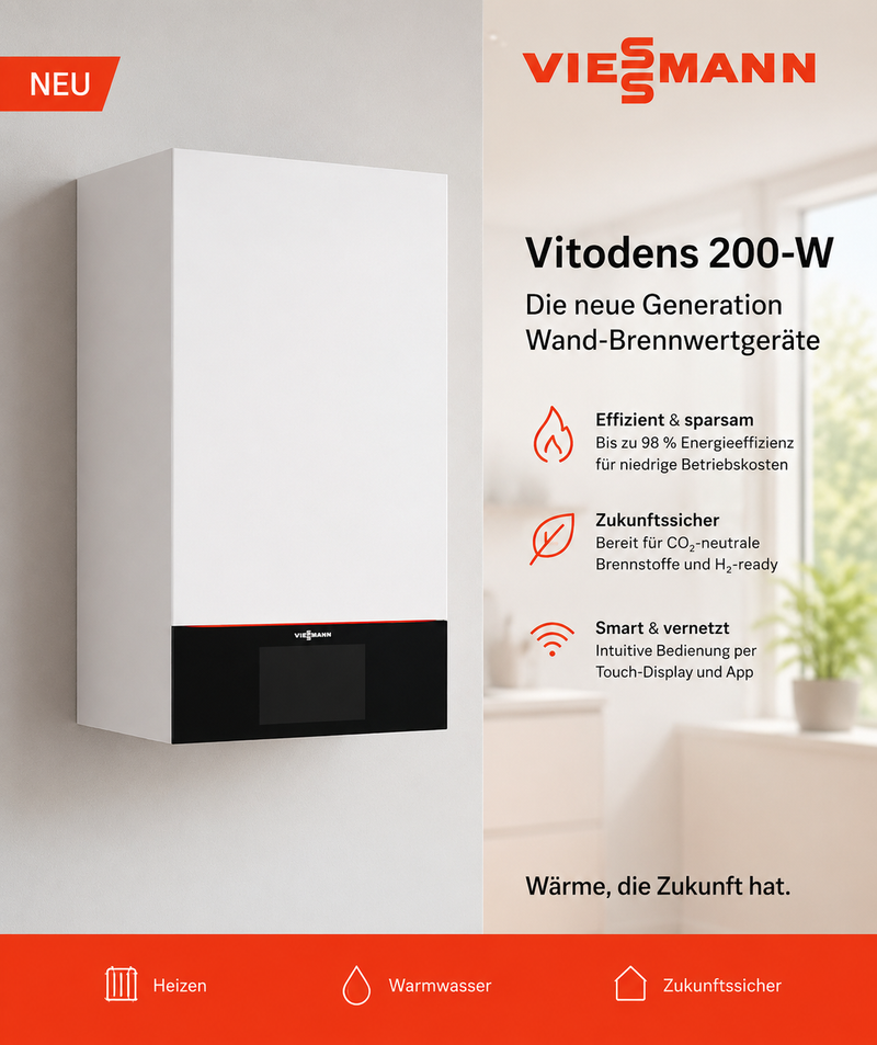 Viessmann Paket Vitodens 200-W B2HH 25 kW mit Montagehilfe