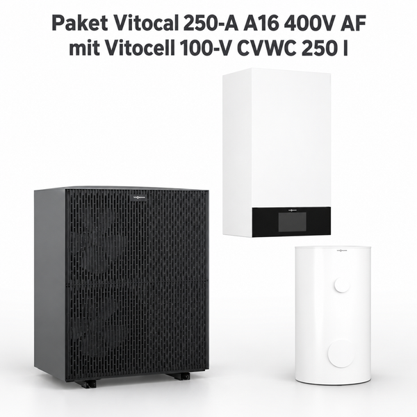 Viessmann Vitocal 250-A A16 400V mit Vitocell 100-V CVWC 250L Z033106