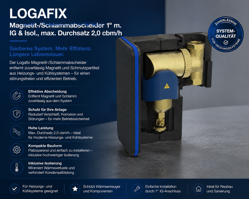 Buderus Logafix Magnetit-/Schlammabscheider 1