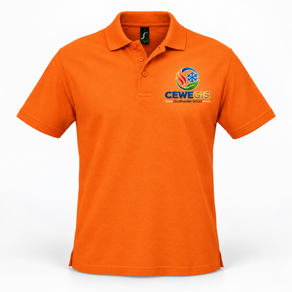 Piqué Poloshirt Summer II – Orange | mit individuellem Logo bedruckbar oder bestickbar